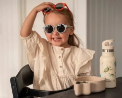 Børnesolbriller i genbrugsplastik - Pearl blue