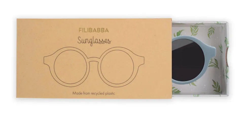 Børnesolbriller i genbrugsplastik - Pearl blue