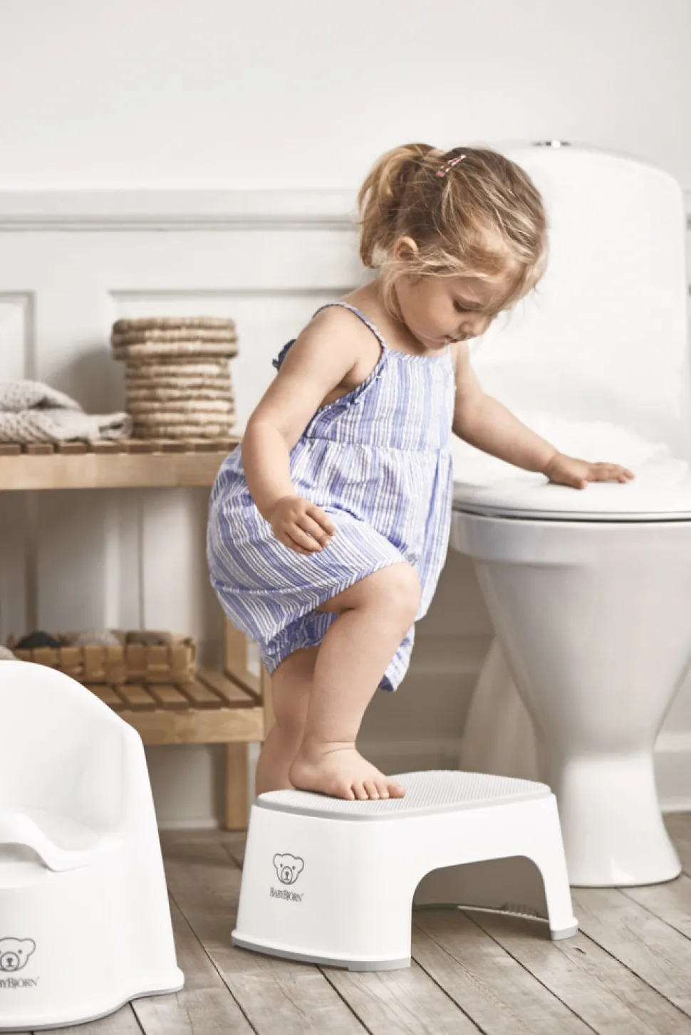 Børnetaburet - hvid