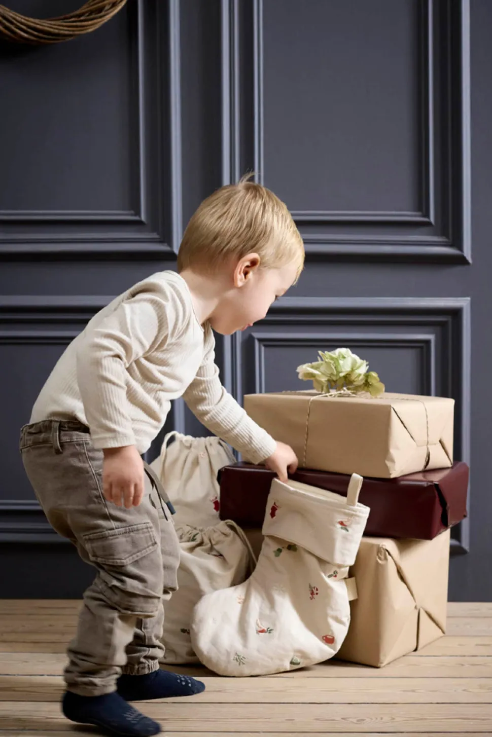 Broderet sok - Wonderful Winter