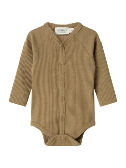 Bruno Langærmet Body - Dark bronze