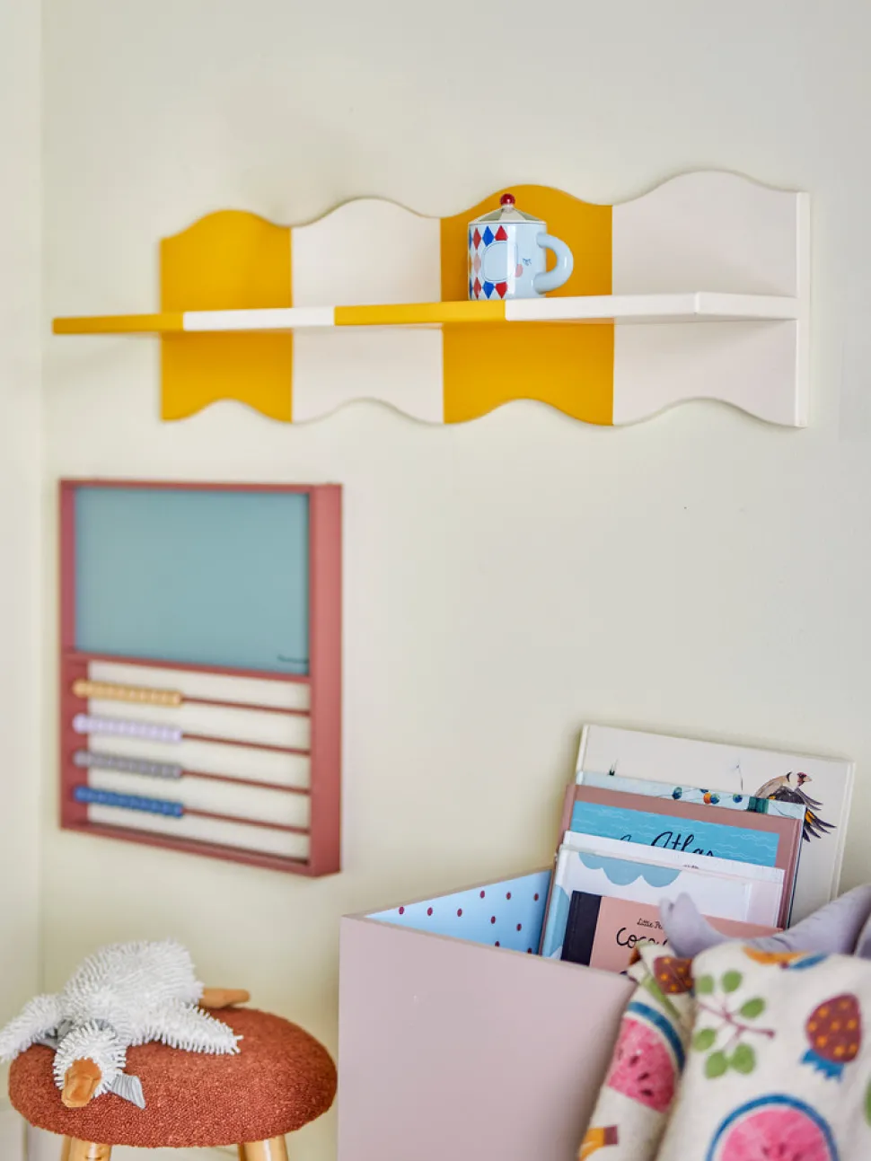 Bubbi Hylde, Gul, MDF