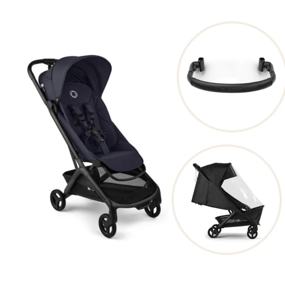 Butterfly 2 inkl. bøjle og regnslag - Black/Deep Indigo