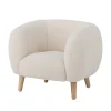 Cade Loungestol, Hvid, Polyester