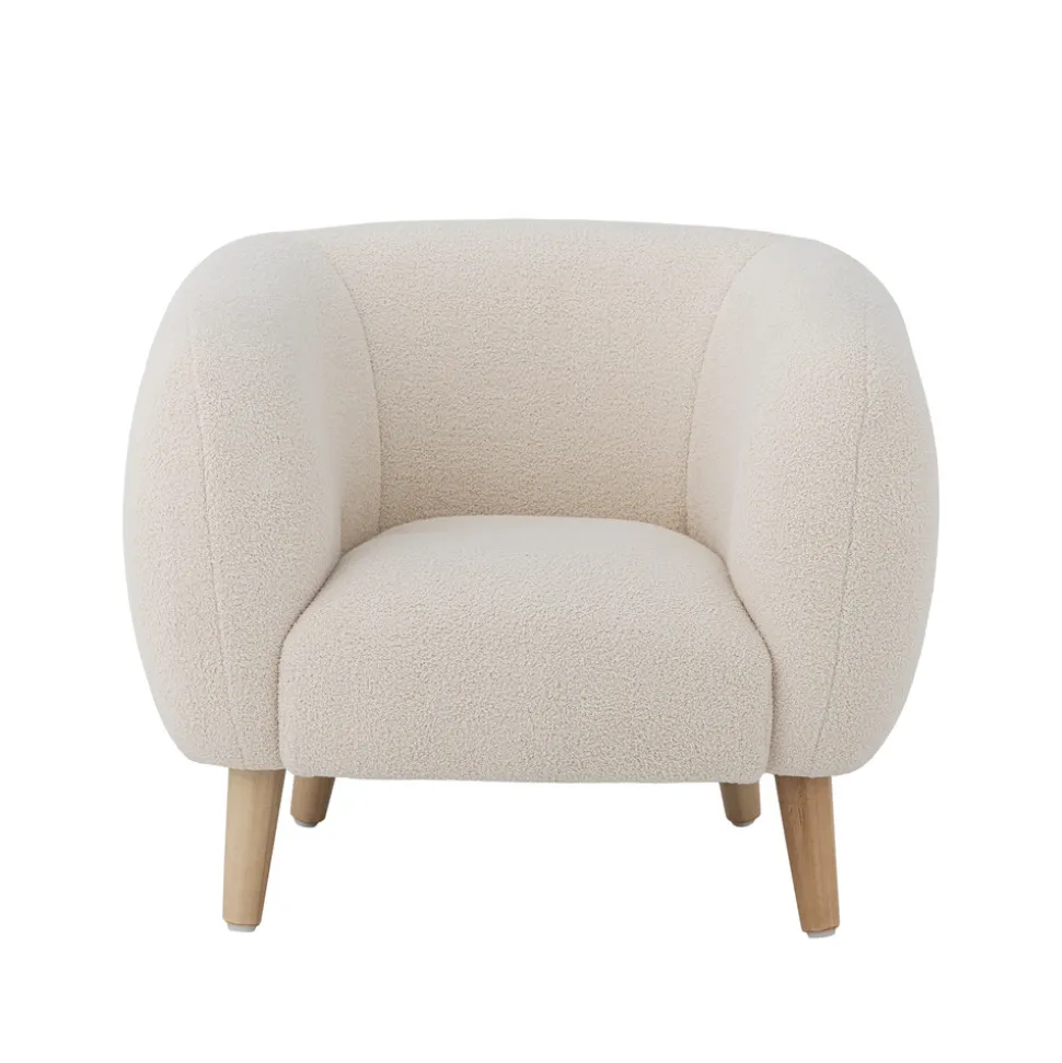 Cade Loungestol, Hvid, Polyester