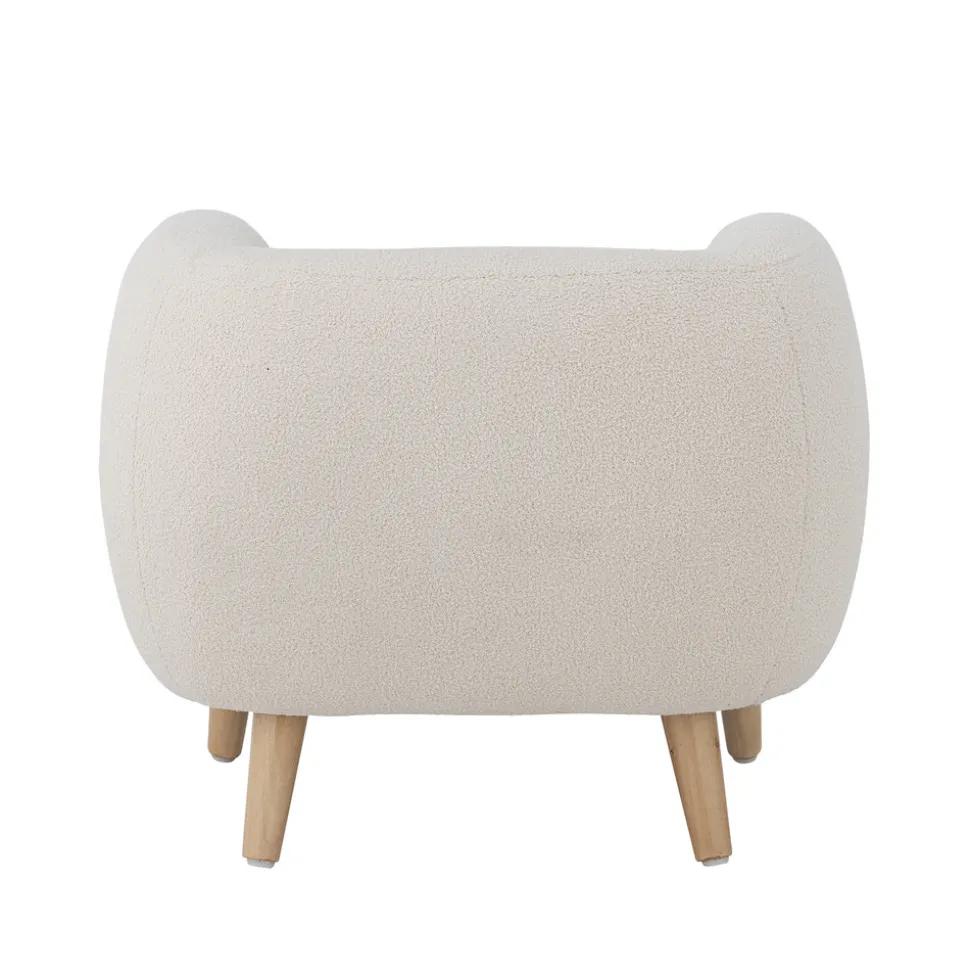 Cade Loungestol, Hvid, Polyester