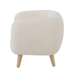 Cade Loungestol, Hvid, Polyester