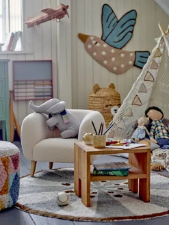 Cade Loungestol, Hvid, Polyester