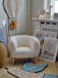 Cade Loungestol, Hvid, Polyester