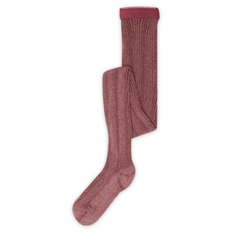 Celosia glitter strømpebukser - Maroon