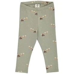 Christmas Leggings - Shadow/Deep green/Balsam cream