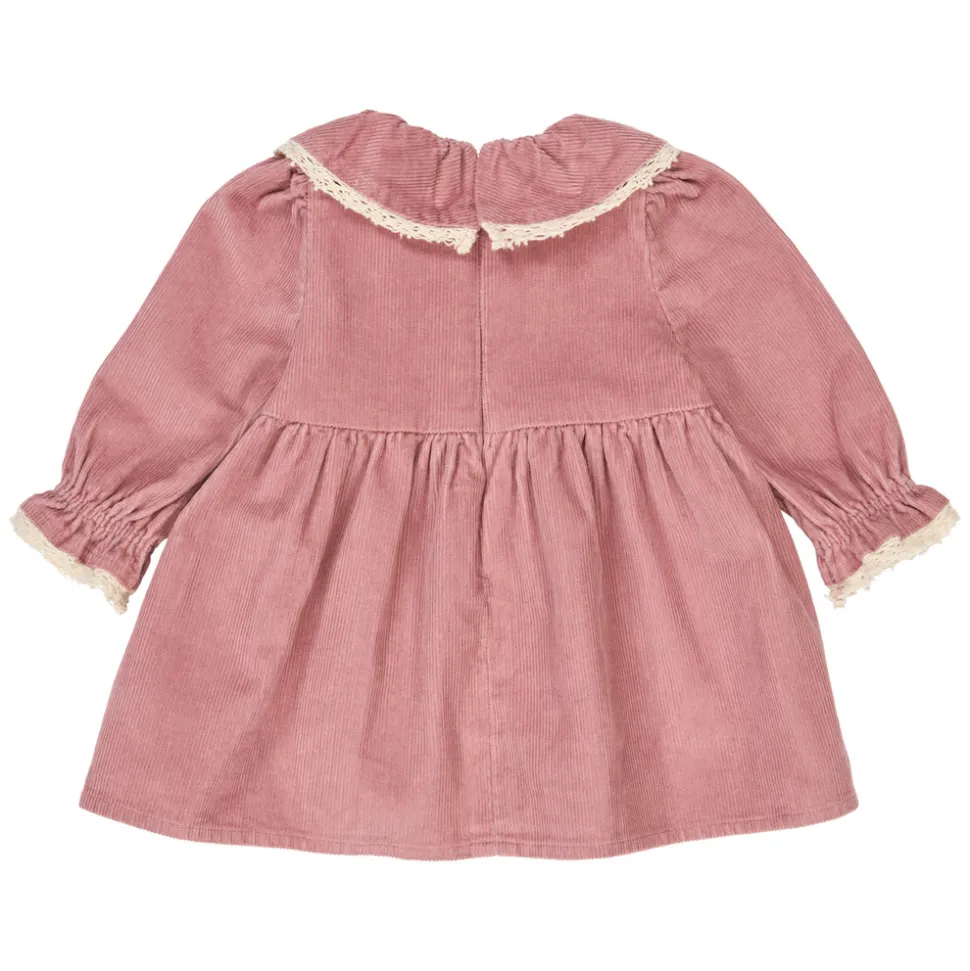 Corduroy Fløjl Kjole - Nostalgia Rose