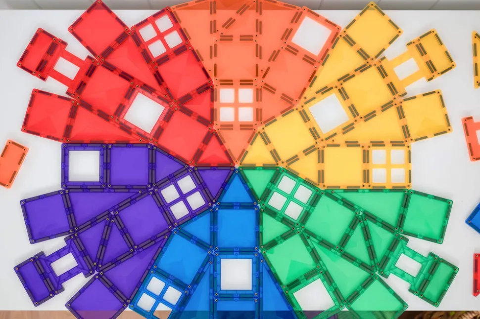 Creative Pack - magnetsæt 102 dele - rainbow