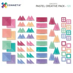 Creative Pack - magnetsæt 120 dele - pastel