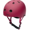 Cykelhjelm med retrolook – vintagerød XS