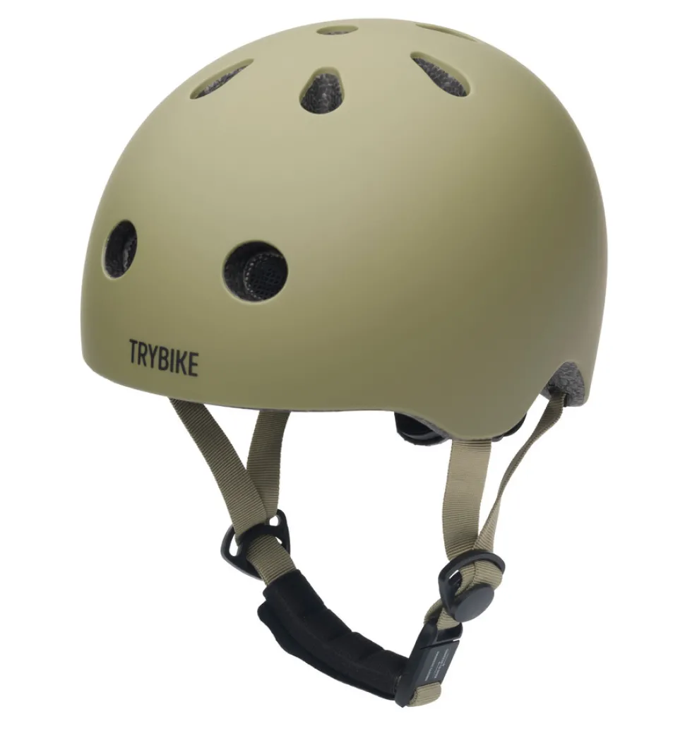 Cykelhjelm med retrolook – vintagegrøn XS