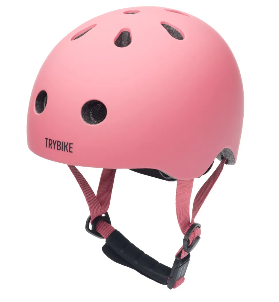 Cykelhjelm med retrolook – vintagerosa XS