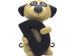 D bogstav med desmerdyr til navnetog