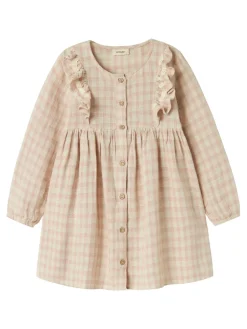 Dagmar ls løs kjole - PEACH WHIP