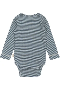 Dante Uld Body Langærmet - Ensign Blue/Dark Off White