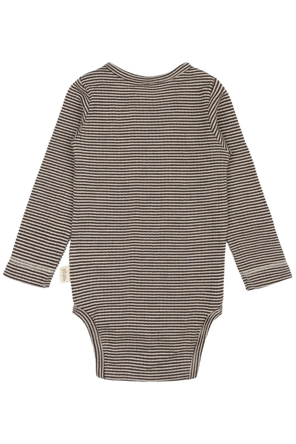 Dante Uld Body Langærmet - Coffee Bean/Dark Off White