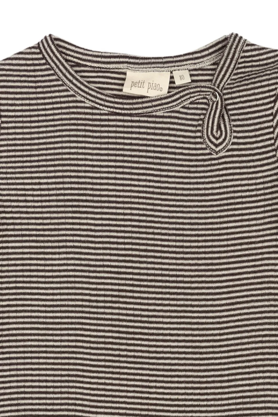 Dante Uld Body Langærmet - Coffee Bean/Dark Off White