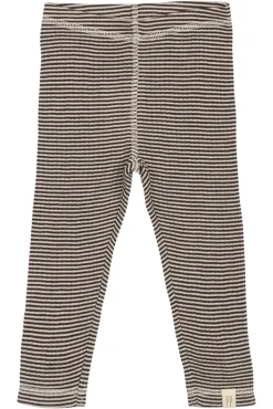 Dante Uld Leggings - Coffee Bean/Dark Off White