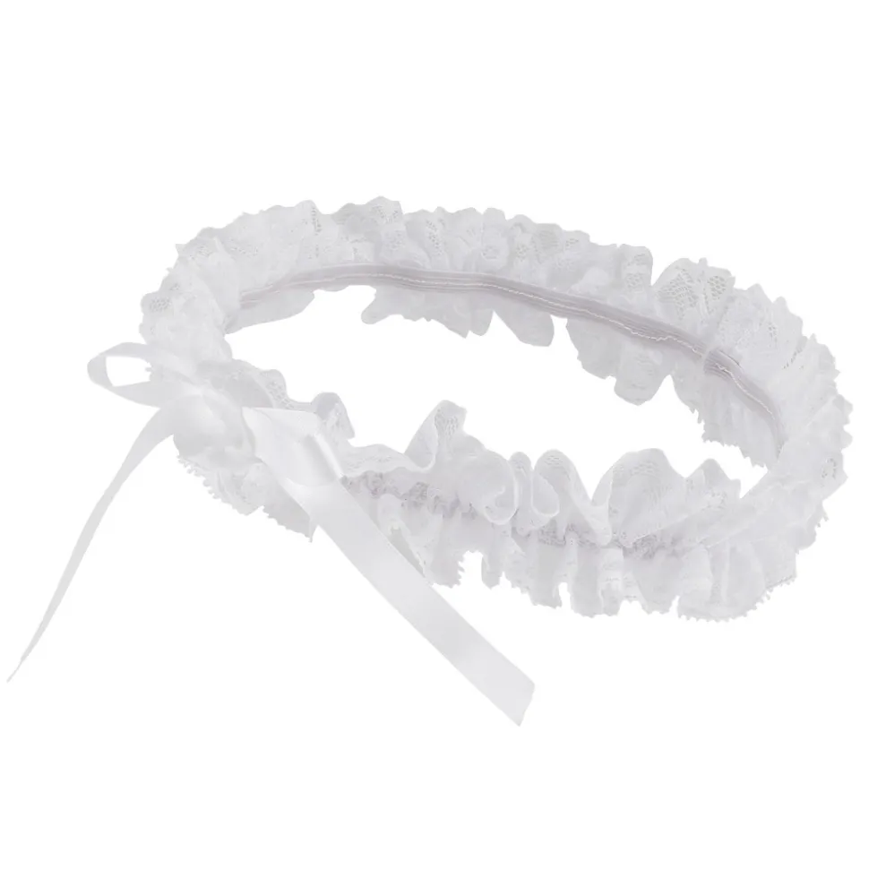 Dåbs pandebånd - HVID