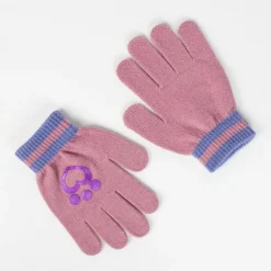 2-Delt Hue og vante sæt - Gabby's Dollhouse - LRØD/LILLA