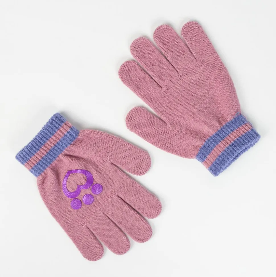 2-Delt Hue og vante sæt - Gabby's Dollhouse - LRØD/LILLA