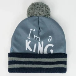 2-Delt Hue og vante sæt - Lion King - GRÅ/BLÅ