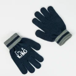 2-Delt Hue og vante sæt - Lion King - GRÅ/BLÅ