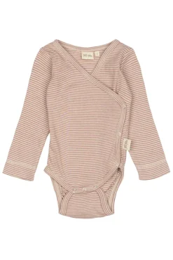 Dian Body Langærmet - Nostalgic Rose/Dark Off White