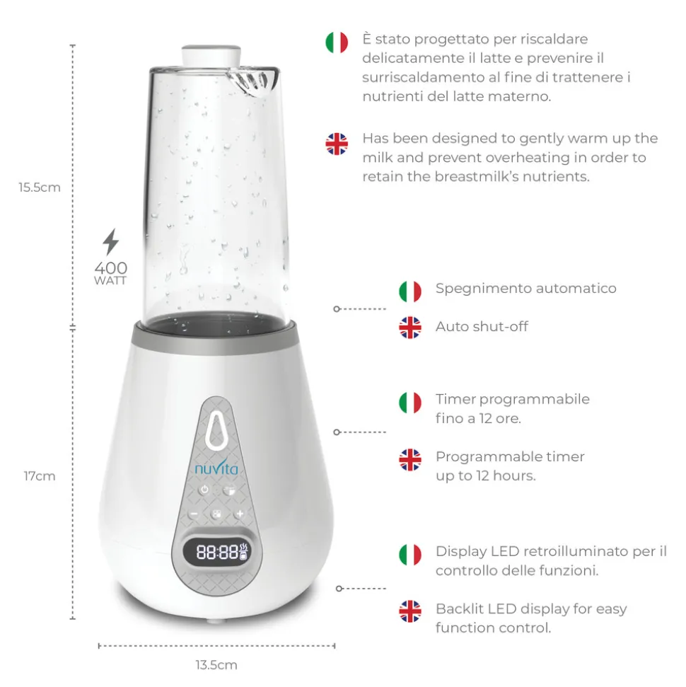 Digital flaskevarmer og sterilisator