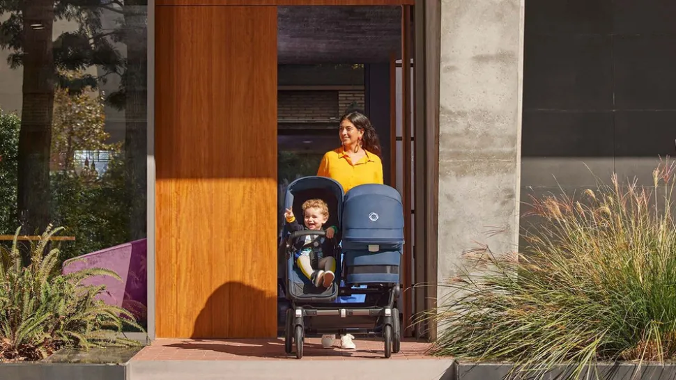 Donkey 5 søskendevogn complete - forest green/black stel