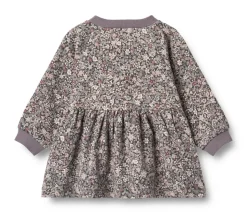 Dorthea Jersey Kjole - Purple stone flowers