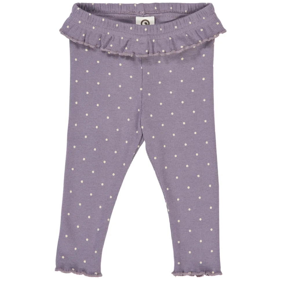 Dot Rib Leggings - Lilac fog/Oak