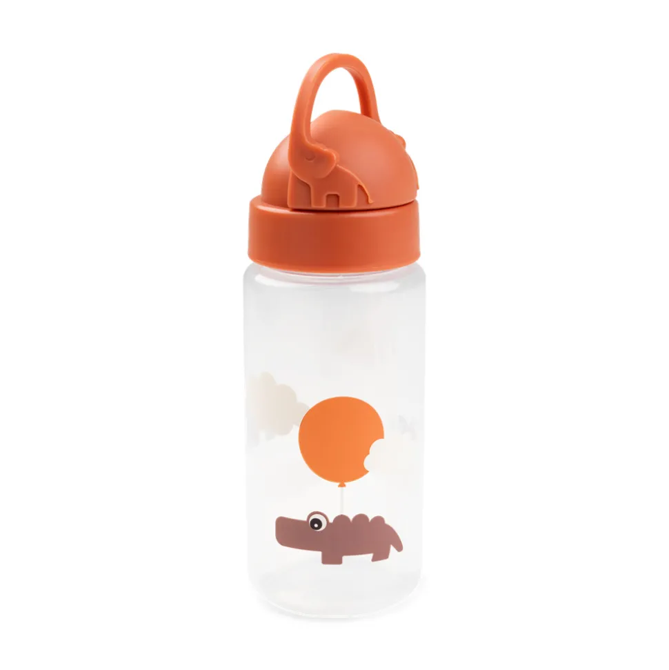 Drikkedunk m/ sugerør Happy clouds - Papaya