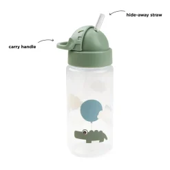 Drikkedunk m/sugerør Happy clouds - Grøn
