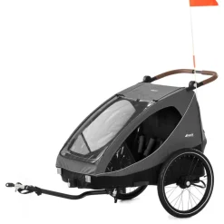 Dryk duo cykelanhænger - melange grey