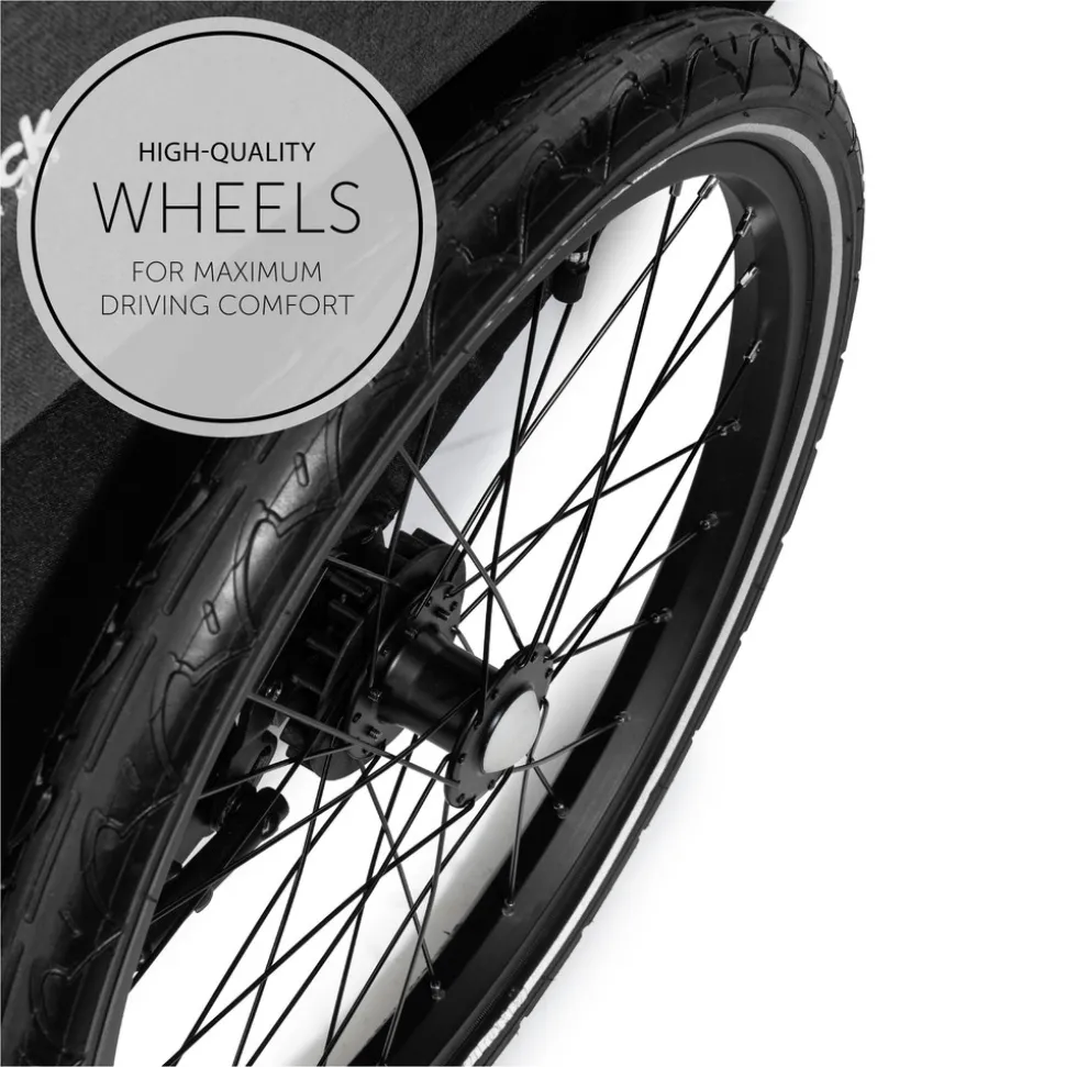 Dryk duo cykelanhænger - melange grey