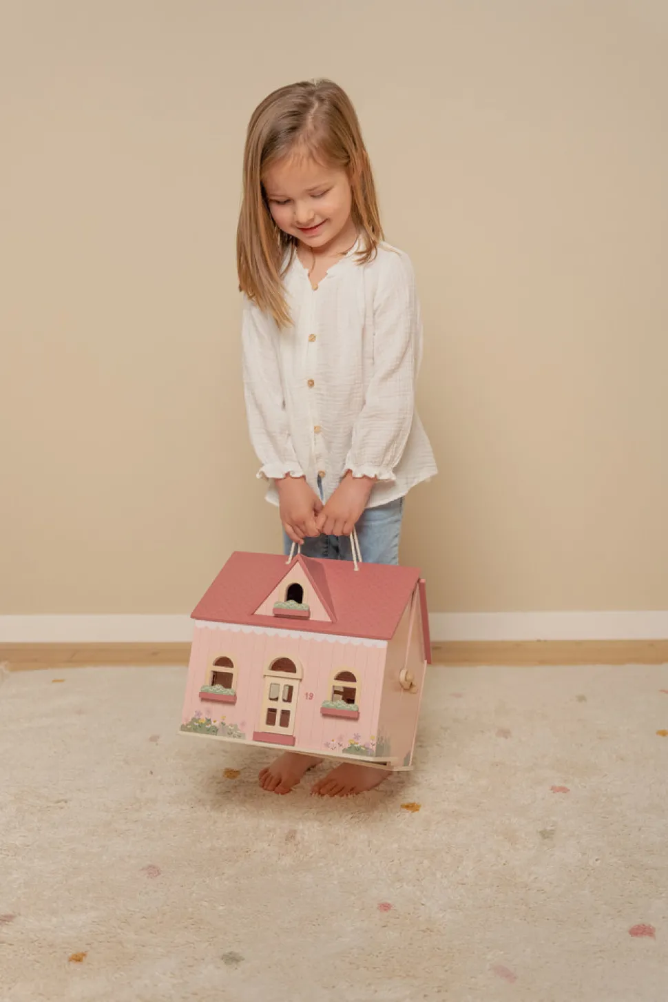 Dukkehus med tilbehør