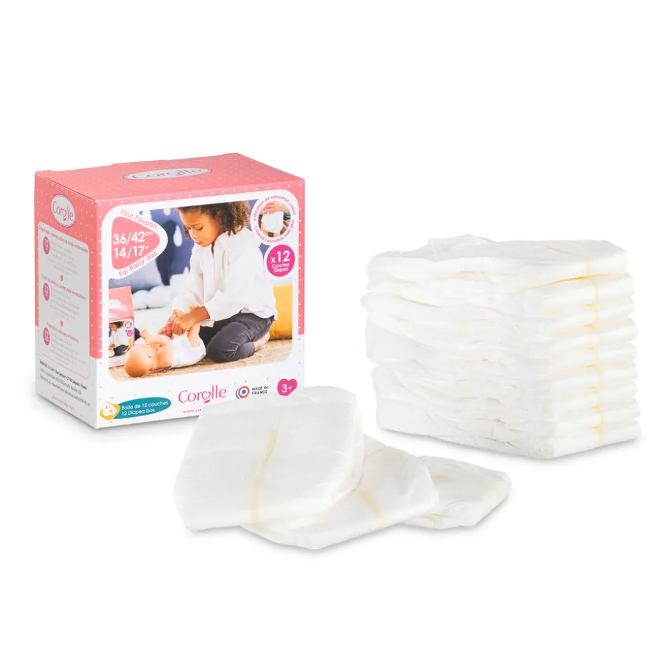 Dukketilbehør, Bleer, 36 cm