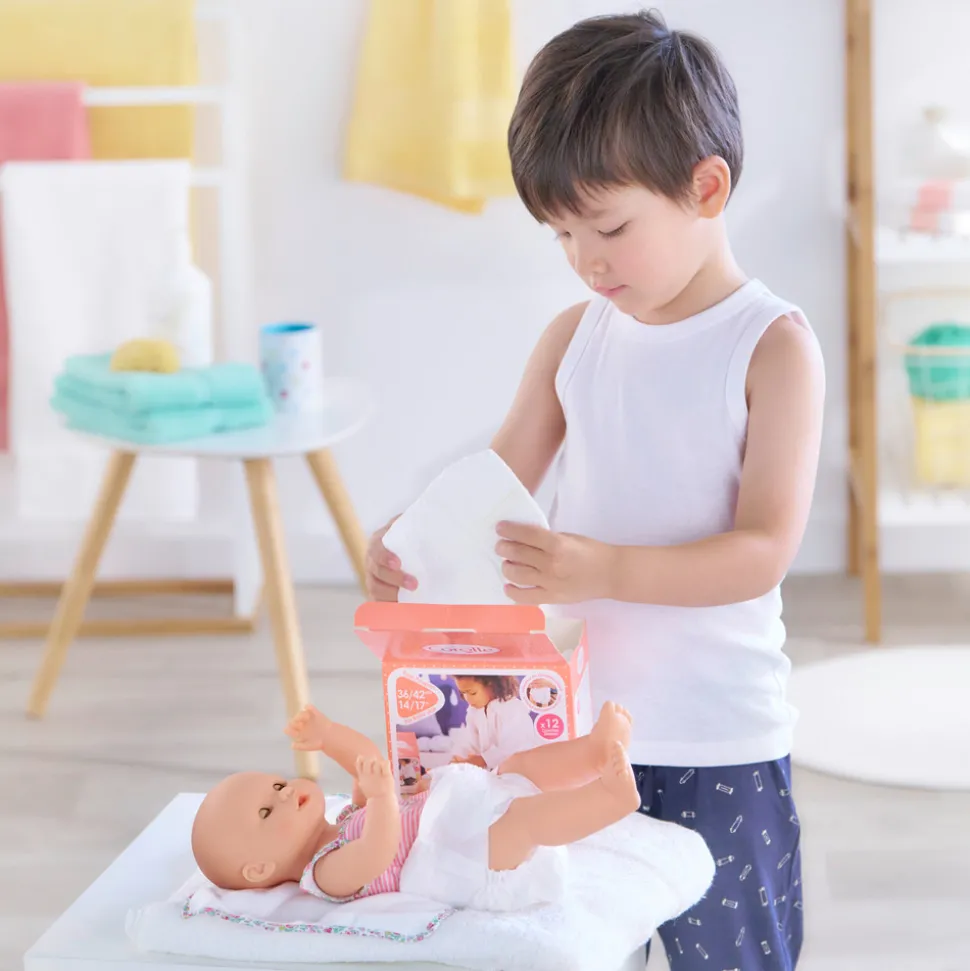 Dukketilbehør, Bleer, 36 cm