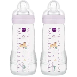 Easy Active Baby Bottle 330ml 2pk Pink