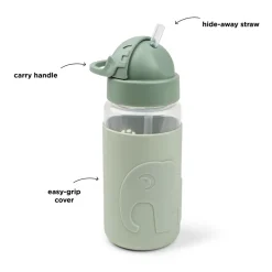 Easy-grip drikkedunk m/ sugerør Elphee Grøn