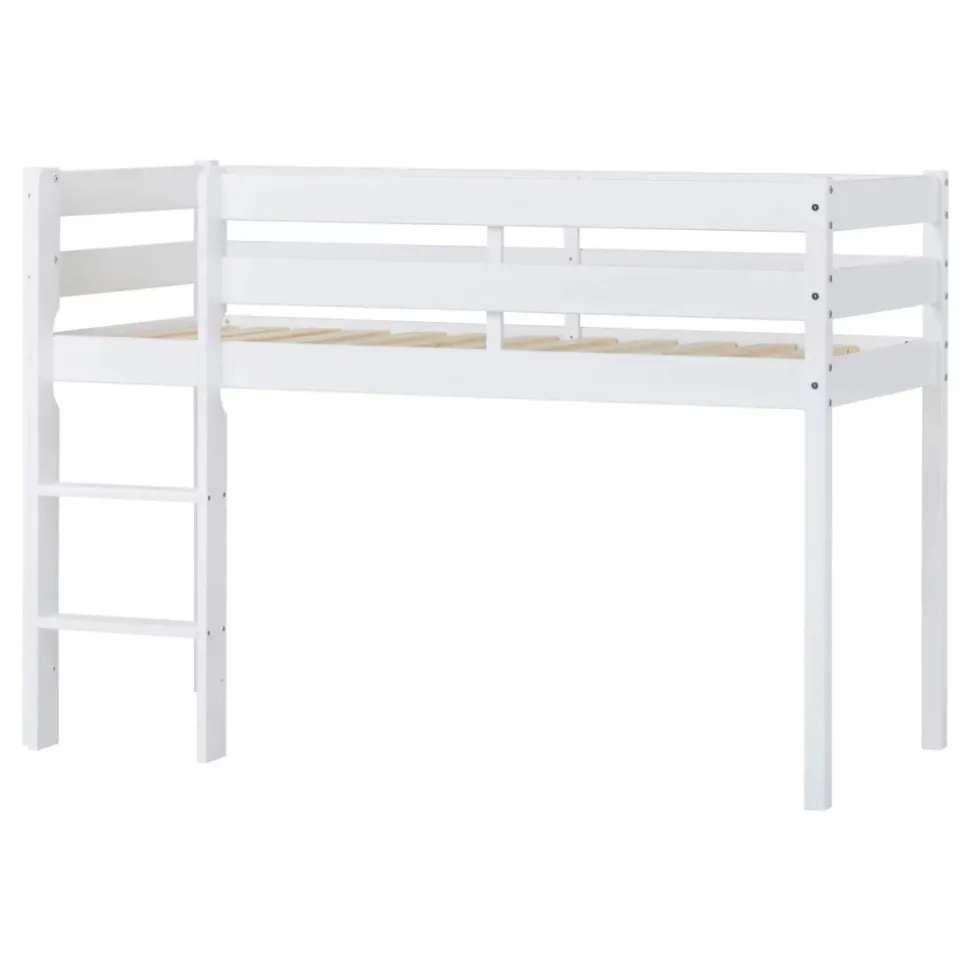 ECO Comfort halvhøj seng 70x160 cm. - hvid