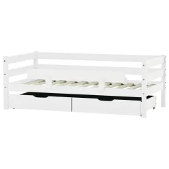 ECO Comfort Juniorseng hvid, med sengehest og skuffesæt