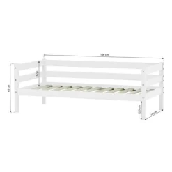 ECO Comfort Juniorseng hvid, med sengehest og skuffesæt