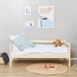 ECO Comfort Juniorseng med madras 70x160 cm. - Natur
